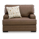 VillaCourt Vinyl Chair and a Half CARAMEL