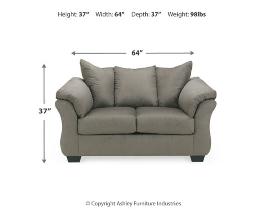 Darcy Loveseat COBBLESTONE
