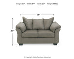 Darcy Loveseat COBBLESTONE