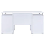 TRACY 55-INCH 2-DRAWER OFFICE COMPUTER DESK WHITE