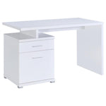 IRVING 47-INCH 2-DRAWER OFFICE COMPUTER DESK WHITE
