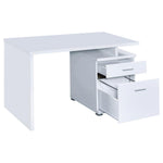 IRVING 47-INCH 2-DRAWER OFFICE COMPUTER DESK WHITE