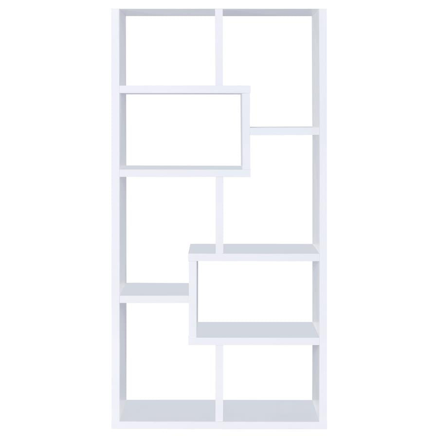 THEO 71-INCH 6-SHELF BOOKSHELF WHITE