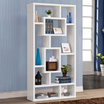 COREY 71-INCH 8-SHELF BOOKSHELF WHITE