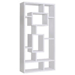 COREY 71-INCH 8-SHELF BOOKSHELF WHITE