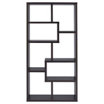 THEO 71-INCH 6-SHELF BOOKSHELF CAPPUCCINO