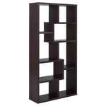 THEO 71-INCH 6-SHELF BOOKSHELF CAPPUCCINO