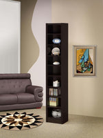 ELIAM 71-INCH 8-SHELF BOOKCASE CAPPUCCINO