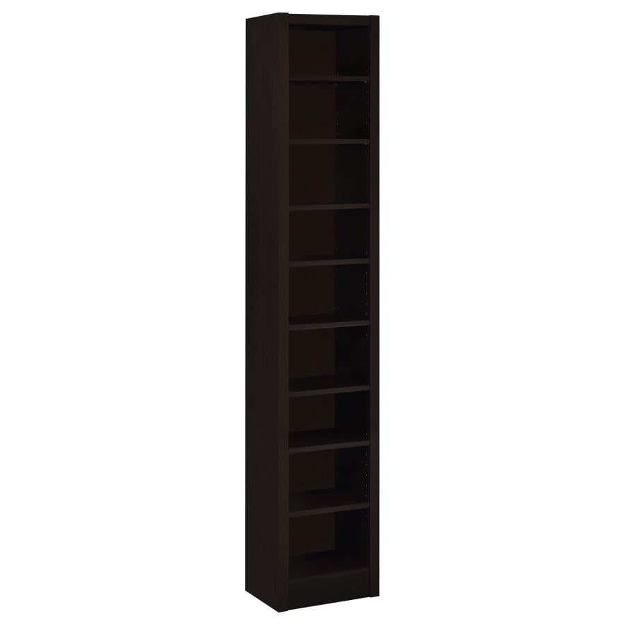 ELIAM 71-INCH 8-SHELF BOOKCASE CAPPUCCINO