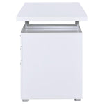 BRENNAN 47-INCH 3-DRAWER OFFICE COMPUTER DESK WHITE
