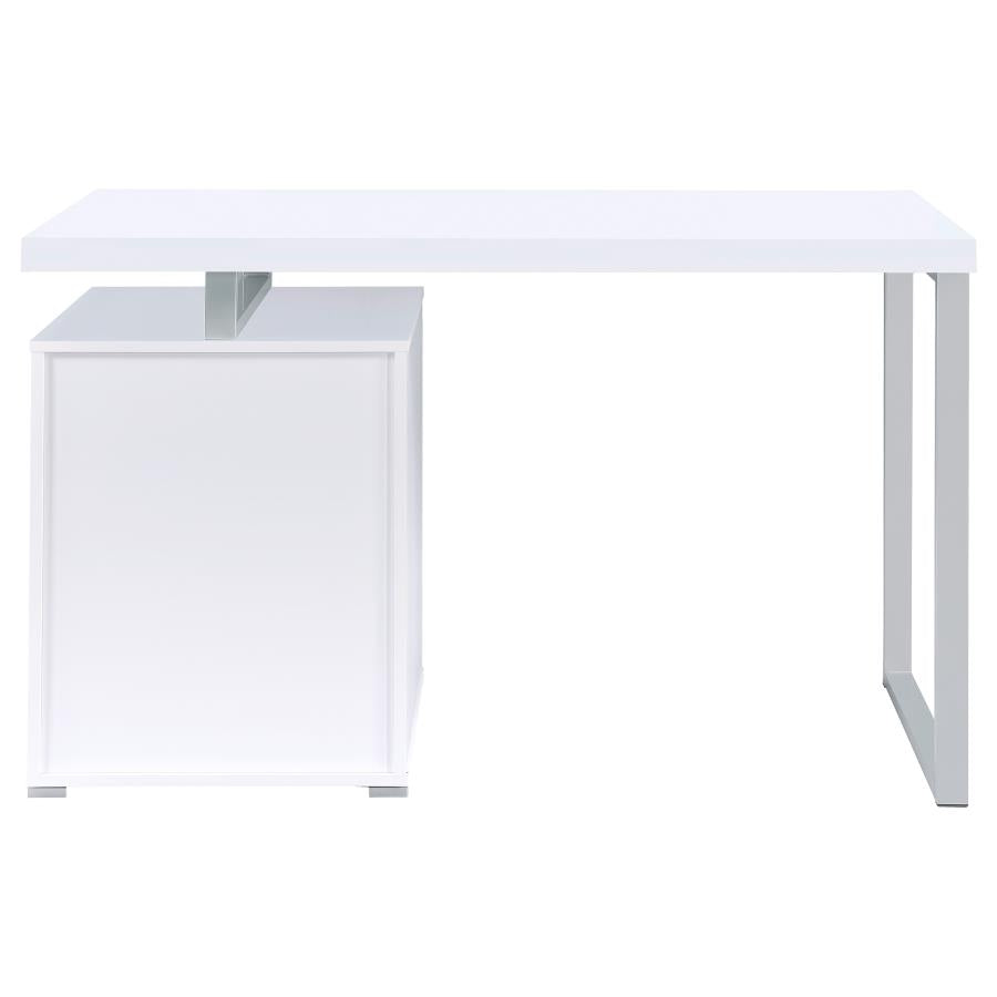 BRENNAN 47-INCH 3-DRAWER OFFICE COMPUTER DESK WHITE