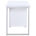 BRENNAN 47-INCH 3-DRAWER OFFICE COMPUTER DESK WHITE
