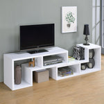 VELMA MULTIPURPOSE TV STAND AND BOOKSHELF WHITE