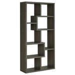 THEO 71-INCH 6-SHELF BOOKSHELF WEATHERED GREY