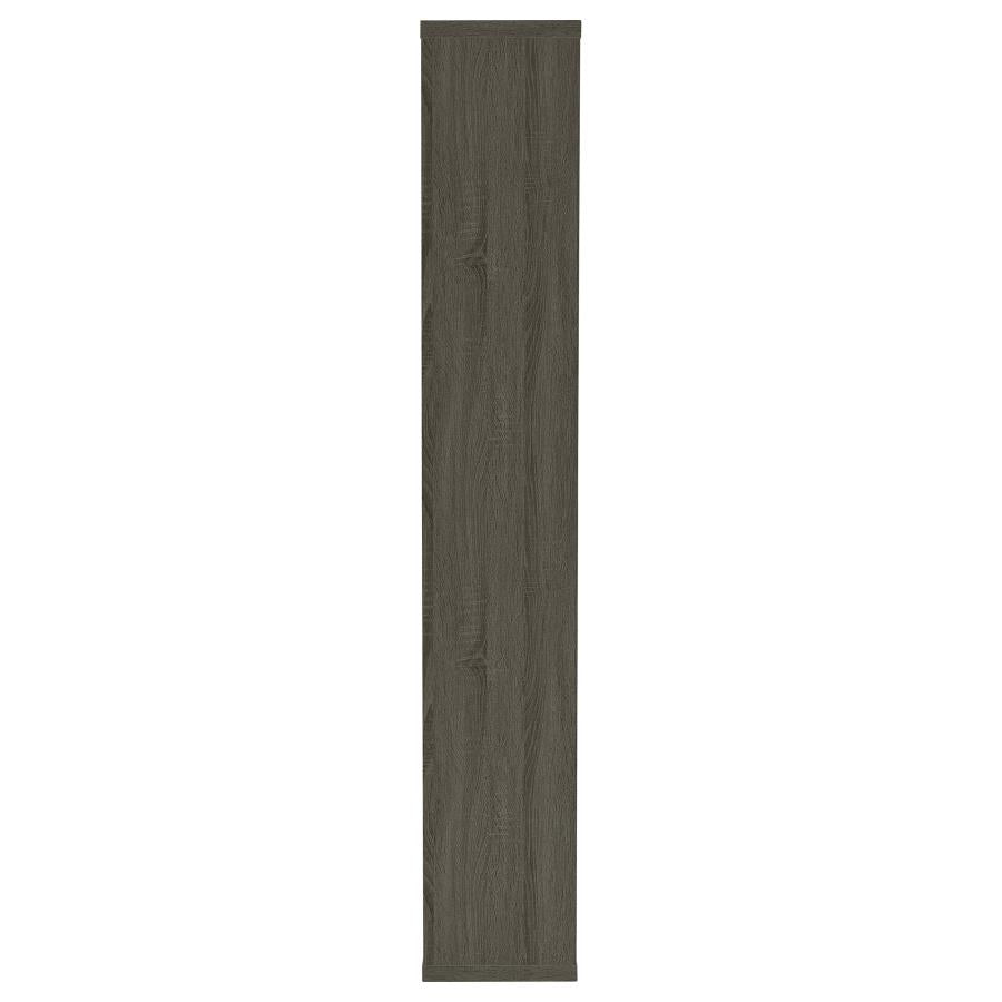COREY 71-INCH 8-SHELF BOOKSHELF WEATHERED GREY