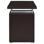 BRENNAN 47-INCH 3-DRAWER OFFICE COMPUTER DESK CAPPUCCINO