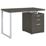 BRENNAN 47-INCH 3-DRAWER OFFICE COMPUTER DESK WEATHERED GREY
