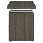 BRENNAN 47-INCH 3-DRAWER OFFICE COMPUTER DESK WEATHERED GREY