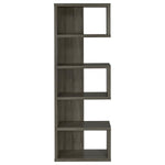 JOEY 71-INCH 5-SHELF BOOKSHELF WEATHERED GREY
