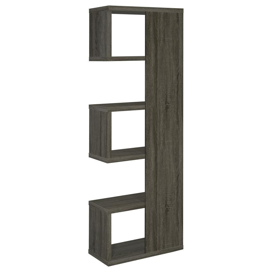 JOEY 71-INCH 5-SHELF BOOKSHELF WEATHERED GREY