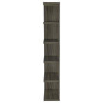 HARRISON 71-INCH 5-SHELF BOOKSHELF WEATHERED GREY
