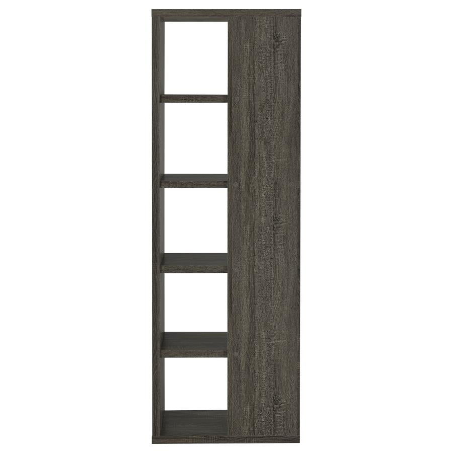 HARRISON 71-INCH 5-SHELF BOOKSHELF WEATHERED GREY