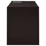 HALSTON 47-INCH 2-DRAWER OFFICE DESK WITH CABINET CAPPUCCINO