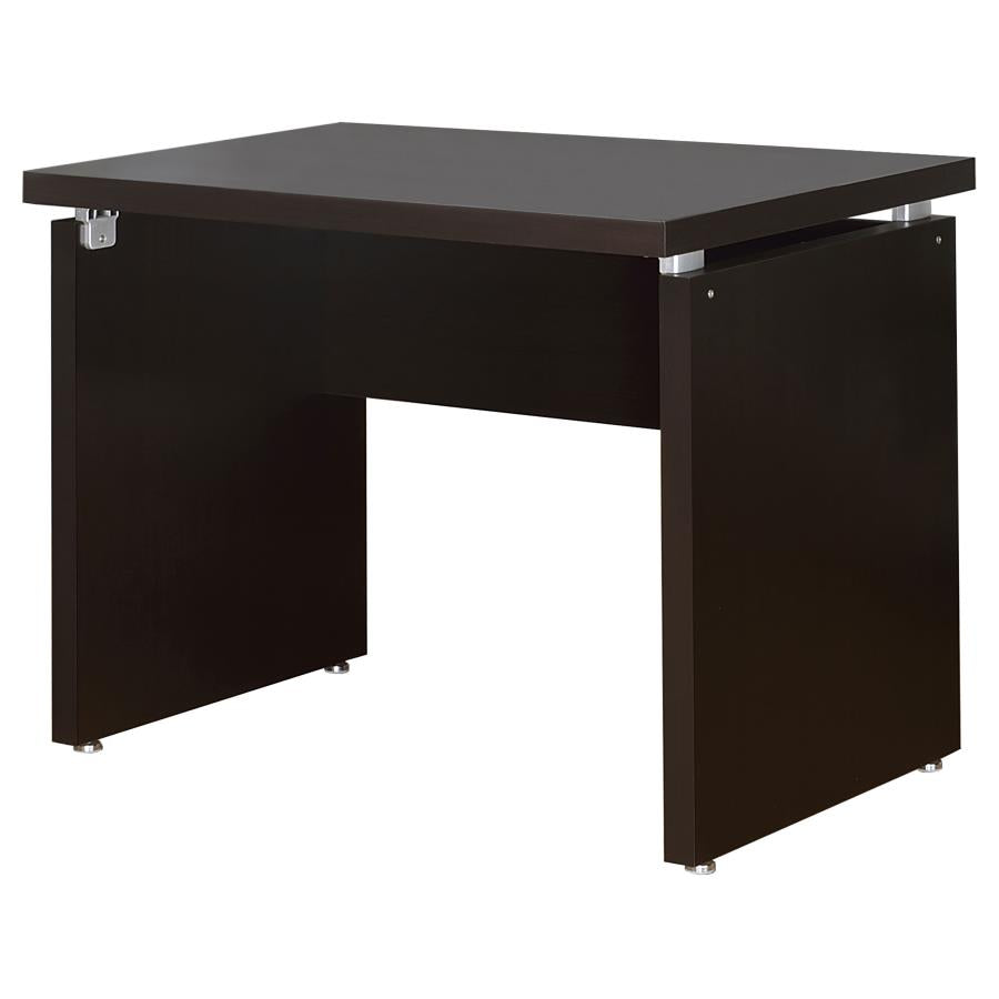 SKYLAR 83x67-INCH L-SHAPED OFFICE COMPUTER DESK CAPPUCCINO