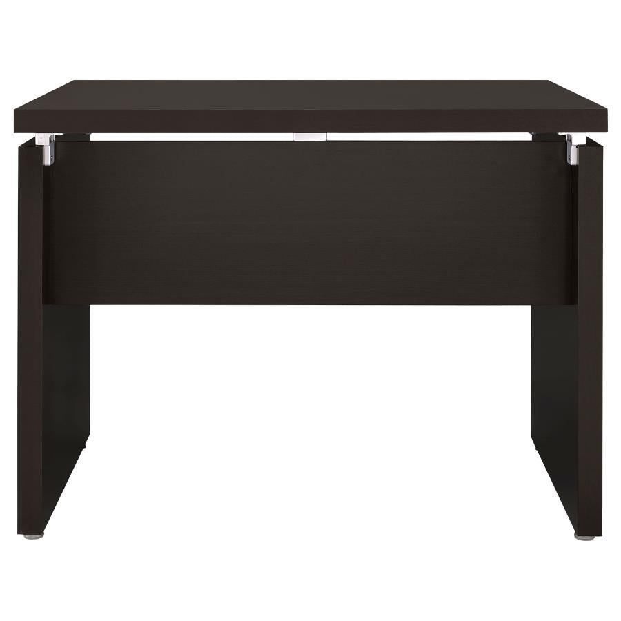 SKYLAR 83x67-INCH L-SHAPED OFFICE COMPUTER DESK CAPPUCCINO