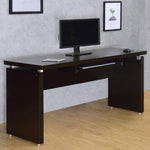 SKYLAR 55-INCH COMPUTER DESK WITH KEYBOARD DRAWER CAPPUCCINO