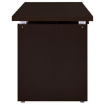 SKYLAR 55-INCH COMPUTER DESK WITH KEYBOARD DRAWER CAPPUCCINO