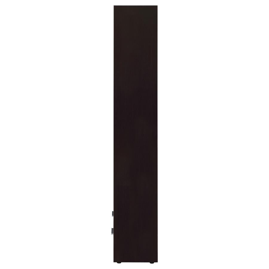SKYLAR 71-INCH 5-SHELF BOOKCASE WITH DRAWER CAPPUCCINO
