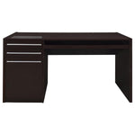 HALSTON 60-INCH 3-DRAWER OFFICE COMPUTER DESK CAPPUCCINO