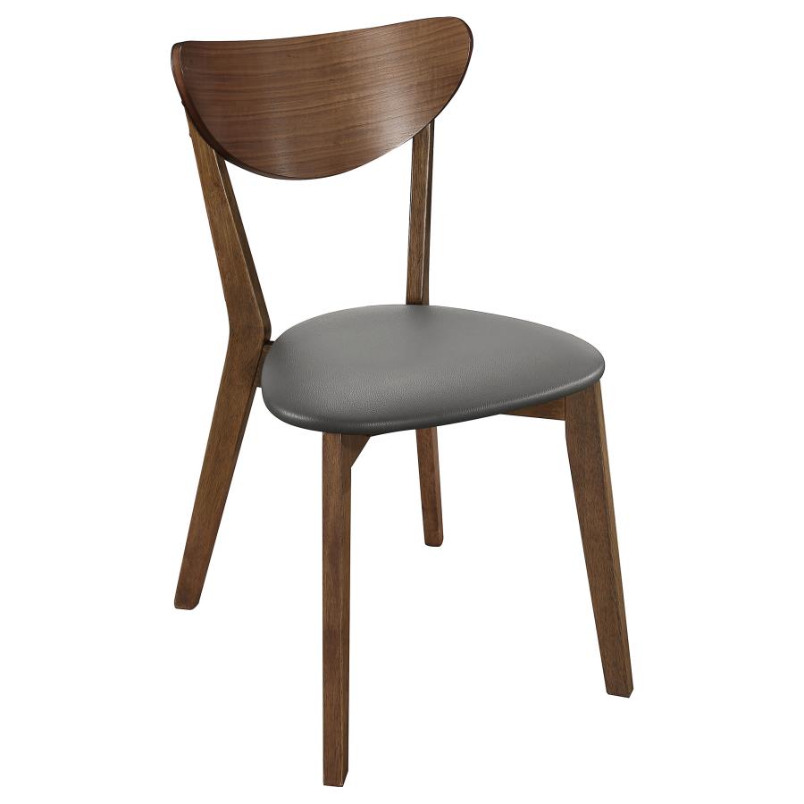 KARRI 2-PIECE HOME OFFICE COMPUTER DESK AND CHAIR SET WALNUT