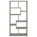 THEO 71-INCH 6-SHELF BOOKSHELF GREY DRIFTWOOD