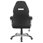 BRUCE UPHOLSTERED ADJUSTABLE HOME OFFICE DESK CHAIR BLACK