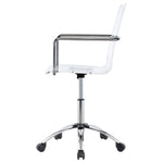 AMATURO ACRYLIC ADJUSTABLE HOME OFFICE DESK CHAIR CLEAR
