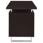 LAWTEY 60-INCH 2-DRAWER OFFICE COMPUTER DESK CAPPUCCINO