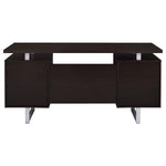 LAWTEY 60-INCH 2-DRAWER OFFICE COMPUTER DESK CAPPUCCINO