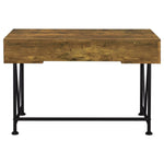 ANALIESE 2-PIECE COMPUTER DESK BOOKCASE SET RUSTIC NUTMEG