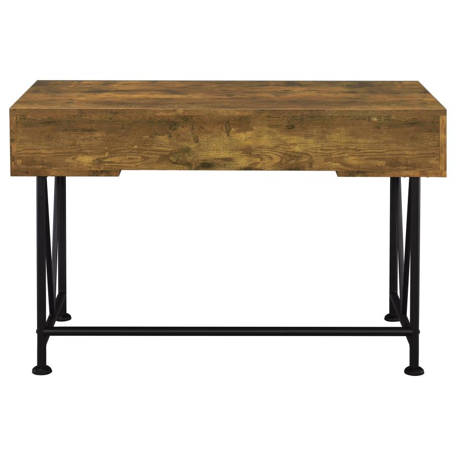 ANALIESE 47-INCH 3-DRAWER WRITING DESK RUSTIC NUTMEG