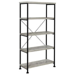 ANALIESE 63-INCH 4-SHELF BOOKSHELF GREY DRIFTWOOD