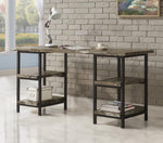 KEMPER 59-INCH 4-SHELF WRITING DESK WEATHERED BROWN