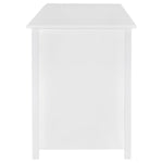 DYLAN 60-INCH 4-DRAWER LIFT TOP OFFICE DESK WHITE HIGH GLOSS