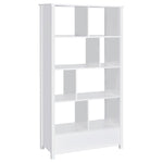 DYLAN 68-INCH 4-SHELF STORAGE BOOKSHELF WHITE HIGH GLOSS