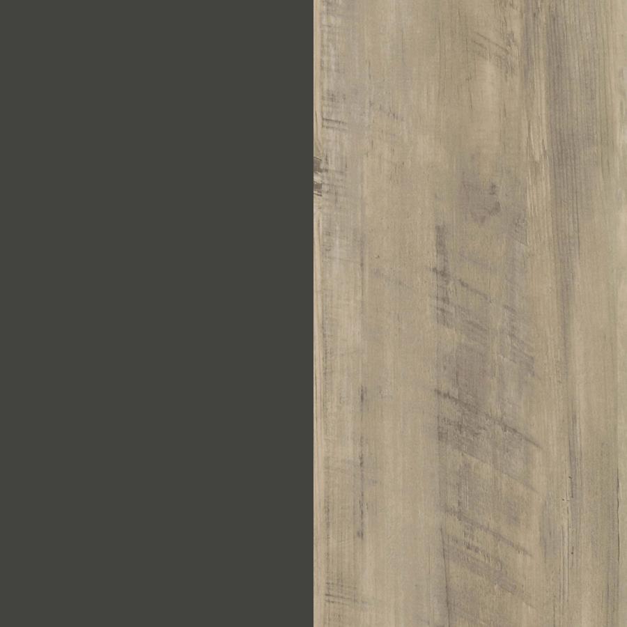 MAEVE 70-INCH 3-SHELF BOOKCASE WITH DRAWERS DISTRESSED PINE