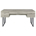 ANALIESE 63-INCH 4-DRAWER WRITING DESK GREY DRIFTWOOD
