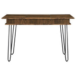 SHEERAN 47-INCH WRITING DESK WITH STORAGE RUSTIC AMBER