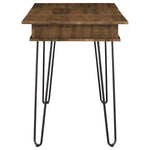 SHEERAN 47-INCH WRITING DESK WITH STORAGE RUSTIC AMBER