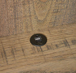 WESTPARK 3-PIECE WALL UNIT BOOKCASE SET WITH USB MANGO